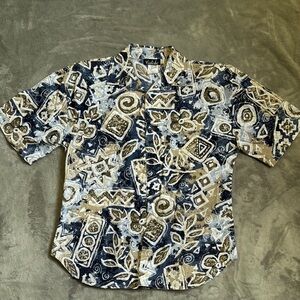 Vintage Casual Button Down Short Sleeve Shirt